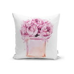 Față de pernă Minimalist Cushion Covers Pink Flowers, 45 x 45 cm, Minimalist Cushion Covers