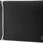 Husa laptop reversibila HP 2UF61AA, 14'', negru-argintiu