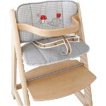 Pernă de scaun pentru copii gri Adam & Eule – Roba, Roba