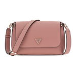 GUESS, Geanta crossbody cu clapa Emiliya, Roz prafuit