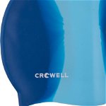 Șapcă de înot Crowell din silicon Crowell Multi Flame bleumarin-albastru col.04, Crowell