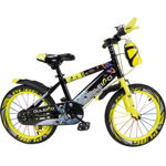 Bicicleta copii 4-6 ani cu roti ajutatoare si bidon pentru apa in suport Cameleon