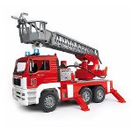 Camion de pompieri Bruder Emergency - Man TGA cu scara, pompa de apa si sirena