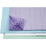 Set de 8 coli de hartie tip fagure pentru decoratiuni, 28 x 17 cm (albastru deschis, verde, mov si alb), 