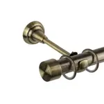 Galerie simpla bara simpla capat dop 25/19, auriu antic - 400 cm, OEM