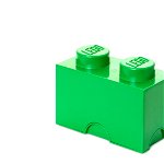 Cutie depozitare LEGO 1x2 verde inchis (40021734)