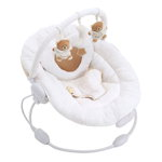 Balansoar si scaun pentru bebelusi si copii cu sunete si vibratii 0 - 9 kg Nanan Tato Alb 39065 Alb, Nanan