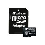 Card de memorie MicroSDXC Verbatim, 128GB Premium, CL 10, Verbatim