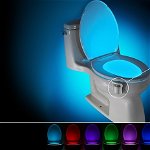 Pachet 2 x Dispozitiv LED pentru vasul de toaleta, cu senzor infrarosu, consum scazut de energie, Magazin Chic Online