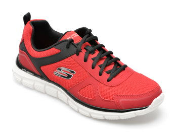 Pantofi sport SKECHERS rosii, TRACK, din material textil, Skechers