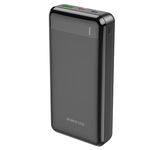 Baterie externa Borofone BJ19A Incredible, 20000 mAh, 1x USB-C, 1x USB, Black cu tehnologia Quick Charge 3.0, PD 18W