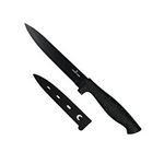 Cutit 23 cm cu teaca, Crofton, lama non-stick, maner ergonomic, negru