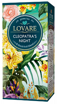 Lovare, ceai verde cu aroma premium, „Noaptea Cleopatrei”, 20 de filtre