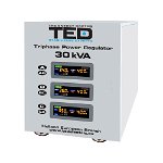 Stabilizator de retea trifazat TED000156, maxim 30KVA-SVC cu servomotor 380V, 24KW, TED ELECTRIC
