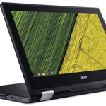 Laptop 2in1 Acer Chromebook Spin 11 (Procesor Intel® Celeron® N3450 (2M Cache, up to 2.20 GHz), 11.6" HD, Touch, 8GB, 32GB eMMC, Intel® HD Graphics 500, Wireless AC, Chrome OS)