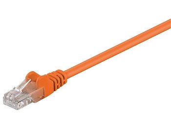 Cablu UTP mufat CAT 5 orange 5m, Goobay
