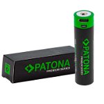 Baterie PATONA Premium 18650 Cell Li-Ion protejată cu intrare USB-C 3.7V 3300mAh-6525, Patona