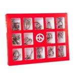 Set  puzzle Brain Twister 15 jocuri din Metal, pentru copii si adolescenti, 378CUB-1