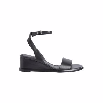 Sandale wedge de piele