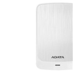 HDD extern ADATA, 2TB, HV320, 2.5, USB 3.1, Senzor protectie socuri, Criptare Date, Ultraslim, Alb, ADATA