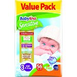 Set 56 Scutece Babylino Sensitive Economy N3 4-9kg
