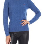 Ralph Lauren Cable Knitted Pullover In Blue Culoarea Turquoise