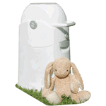 Cos ermetic pentru scutece Diaper Champ capacitate 30 scutece Regular Silver