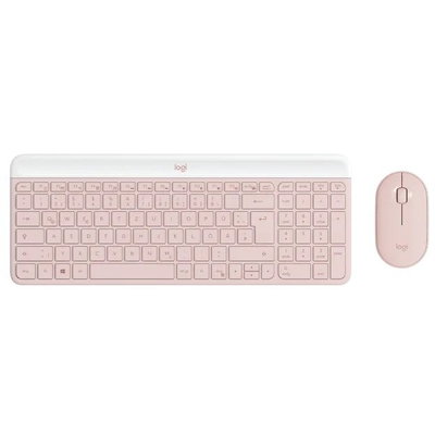 Kit tastatura + mouse Wireless LOGITECH MK470 920-011322, Rose