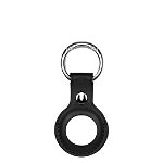 AirTag Devia Leather Key Ring (Negru), Devia