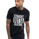 Tricou negru barbati - Straight Outta Slatina, 2XL