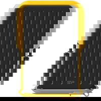 Hard Disk portabil Silicon Power Armor A66 2TB USB 3.0 2.5inch Black-Yellow SP020TBPHD66SS3Y