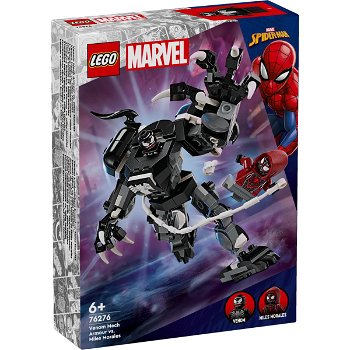 LEGO Marvel: Armura de robot a lui Venom vs Miles Morales 76276, 6 ani+, 134 piese