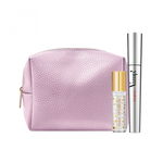 Set Mascara Pupa Extra Volume, Black, 9 ml + Ulei de buze Vamp! Nourishing Lip Oil, 9.5 ml + Makeup Bag