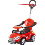 Masinuta de impins Chipolino Super Car red cu maner si copertina