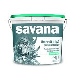 Vopsea superlavabila pentru interior Savana Teflon 15 L + Amorsa Savana 4 L (48609) + laveta cadou