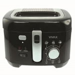 Friteuza Vivax DF-1800B, Putere 1800W, Capacitate 2, 5 Kg, termostat variabil, maner multifunctional, Negru
