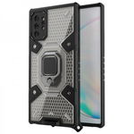 Husa Spate Upzz Techsuit Honeycomb Armor Cu Inel Metalic Compatibila Cu Samsung Galaxy Note 10 Plus Negru