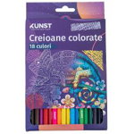Set Creioane colorate KUNST, multicolor, 18 buc