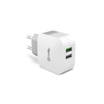 Adaptor Retea Celly, Smart Charge, 2 x USB, Alb, Celly