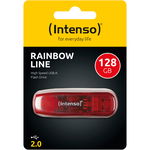 Memorie USB 128 B Rainbow Line  USB 2.0  Rosu, Intenso