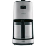 Cafetiera GRUNDIG Delisia KM8680, 1.25l, 1000W, 10 cesti, argintiu-negru