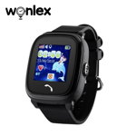 Ceas Smartwatch Pentru Copii Wonlex GW400S WiFi Model 2022 cu Functie Telefon Localizare GPS Pedometru SOS Negru Cartela SIM Cadou