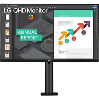Monitor LED LG 27QN880-B 27 inch QHD IPS 5ms Black, Lg