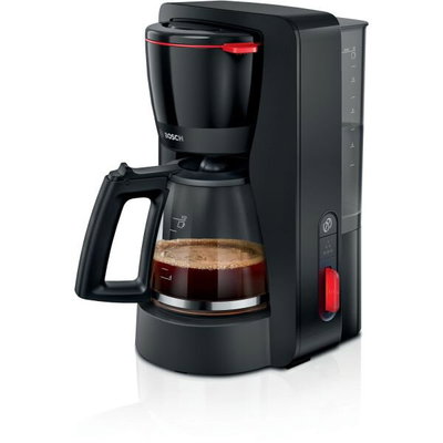 Set Cafetiera Bosch MyMoment TKA3M133 + Macinator TSM6A013B, 1.4l, Negru