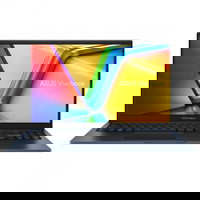 Laptop ASUS 15.6" Vivobook 15 X1504ZA, FHD, Procesor Intel® Core™ i5-1235U (12M Cache, up to 4.40 GHz, with IPU), 8GB DDR4, 512GB SSD, Intel Iris Xe, No OS, Quiet Blue
