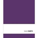 Sam's Blank Purple Notebook (medium) 