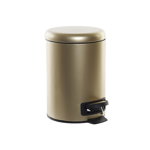 Coș de gunoi pentru hârtie cu pedală DKD Home Decor Auriu* Metal Polipropilenă (PP) (17 x 17 x 24 cm) (3L)