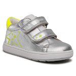 Sneakers GEOX - B Biglia G C B044CC 0Y2BC C0598 Silver/Fluo Yellow