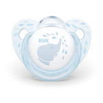 Suzeta Nuk Baby blue silicon M2 elefant 6-18 luni, NUK