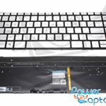 Tastatura HP Spectre x360 13AC076NR argintie iluminata backlit, HP